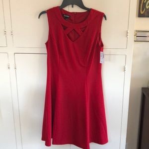 Red cocktail dress